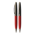 Luxury High-High Gares Gift Pen Set Metal Roller Pen Pen Logotipo de logotipo personalizado con barril de pulverización de pegamento